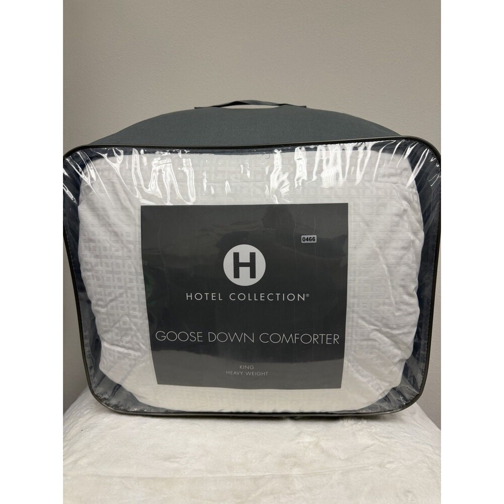 Hotel Collection European Goose Down Heavy Weight White King Comforter